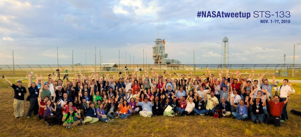 STS133 TweetUp participants